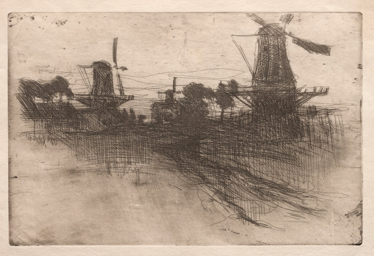 Wieczór, Dordrecht autorstwa John Henry Twachtman