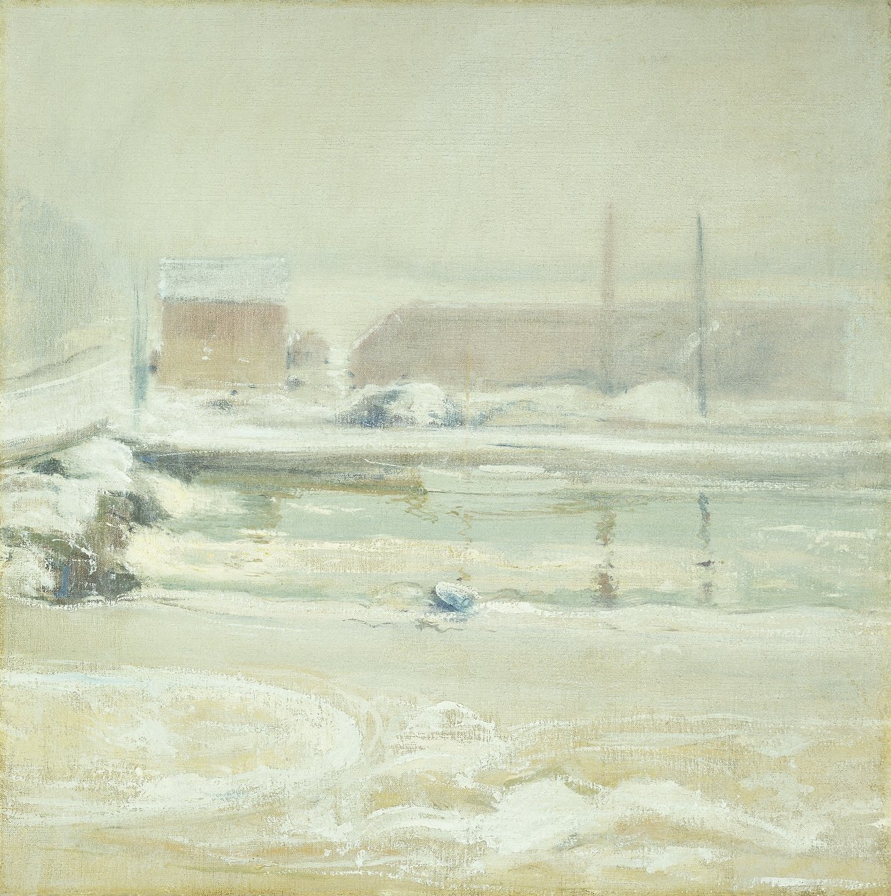 Scena rzeczna w Cos Cob, autorstwa John Henry Twachtman