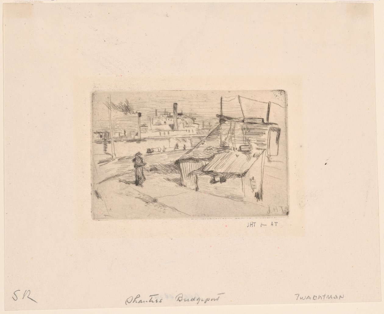 Szanty i fabryki autorstwa John Henry Twachtman