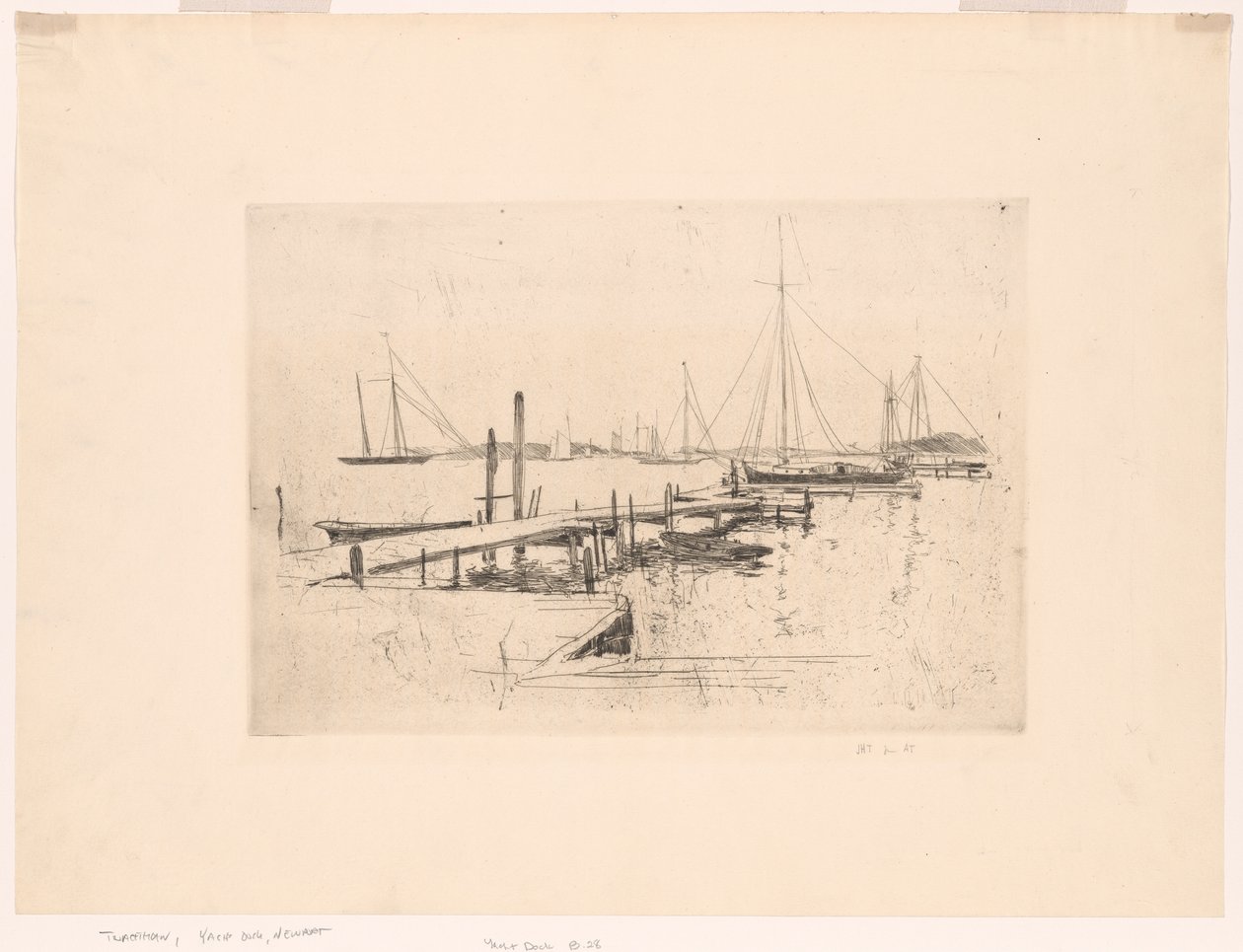 Dok jachtowy autorstwa John Henry Twachtman