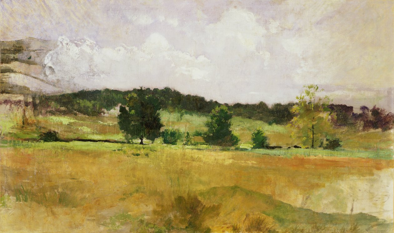 Studium krajobrazowe, ok. 1900 (olej na płótnie) autorstwa John Henry Twatchman