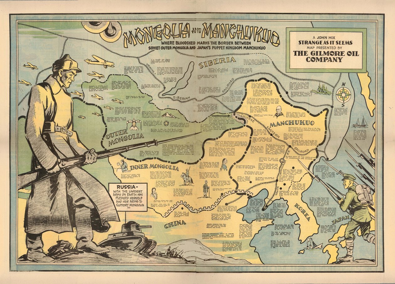 Mongolia i Mandżukuo, 1936. autorstwa John Hix