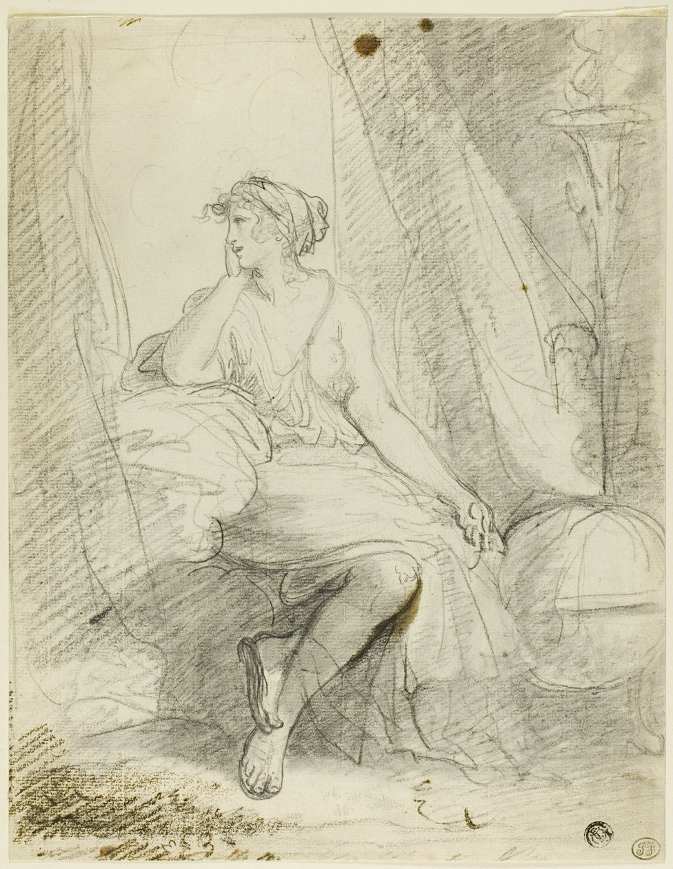 Siedząca kobieta autorstwa John Hoppner