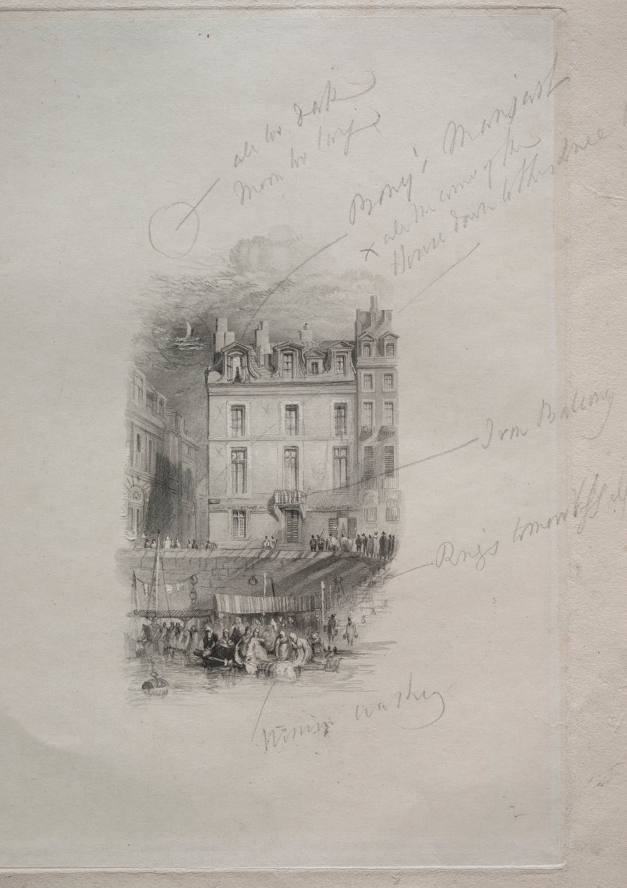 Kwatera Napoleona, Quai Conti autorstwa John Horsburgh