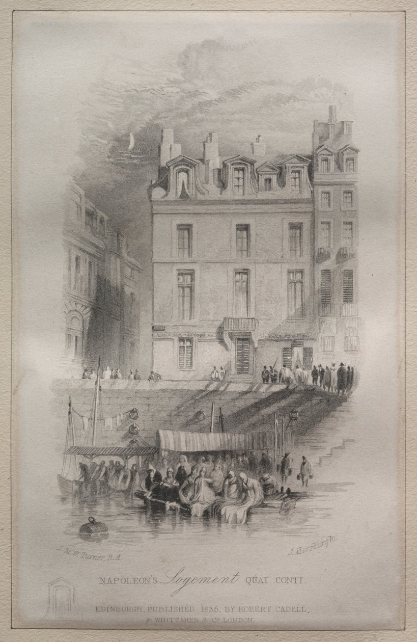 Kwatera Napoleona, Quai Conti autorstwa John Horsburgh