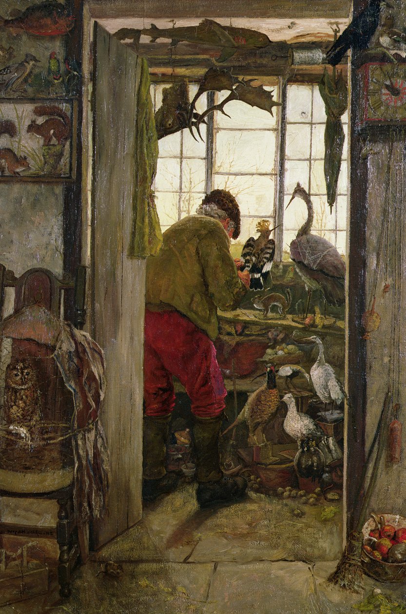 Taksydermist Chadderton autorstwa John Houghton Hague
