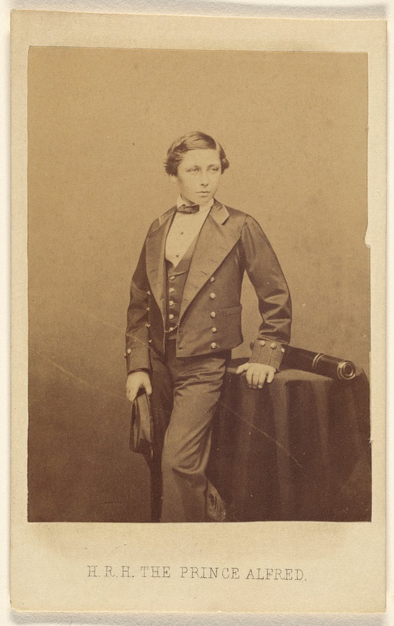 H.R.H. Książę Alfred. autorstwa John Jabez Edwin Mayall