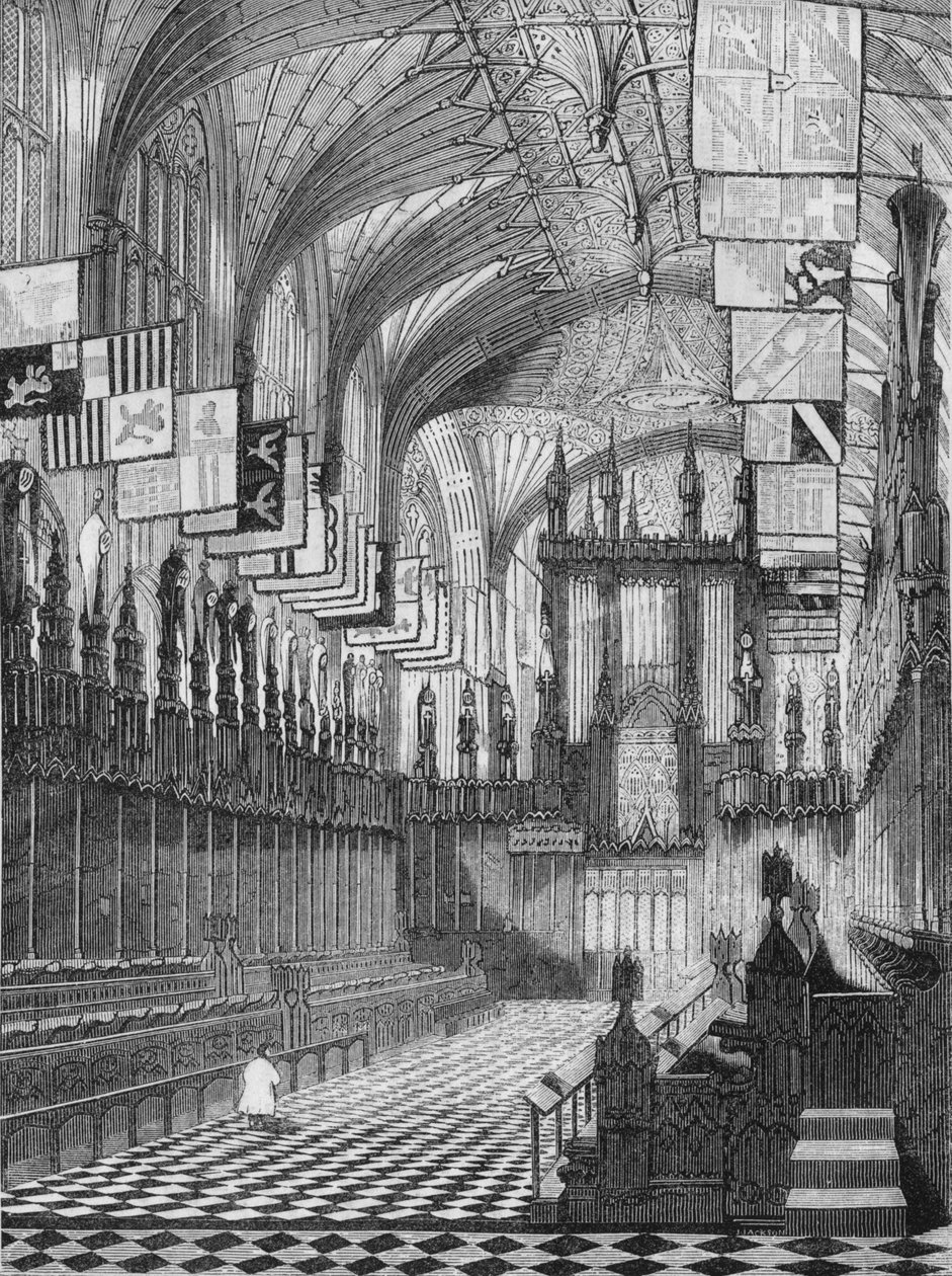 Kaplica św. Jerzego, Windsor, 1845 autorstwa John Jackson