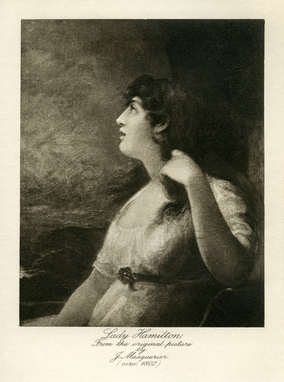 Emma Lady Hamilton autorstwa John James Masquerier