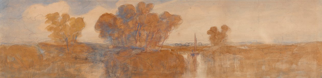 Odległy widok Norwich autorstwa John Joseph Cotman