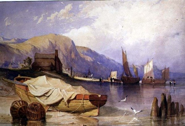 Scena przybrzeżna autorstwa John Joseph Cotman