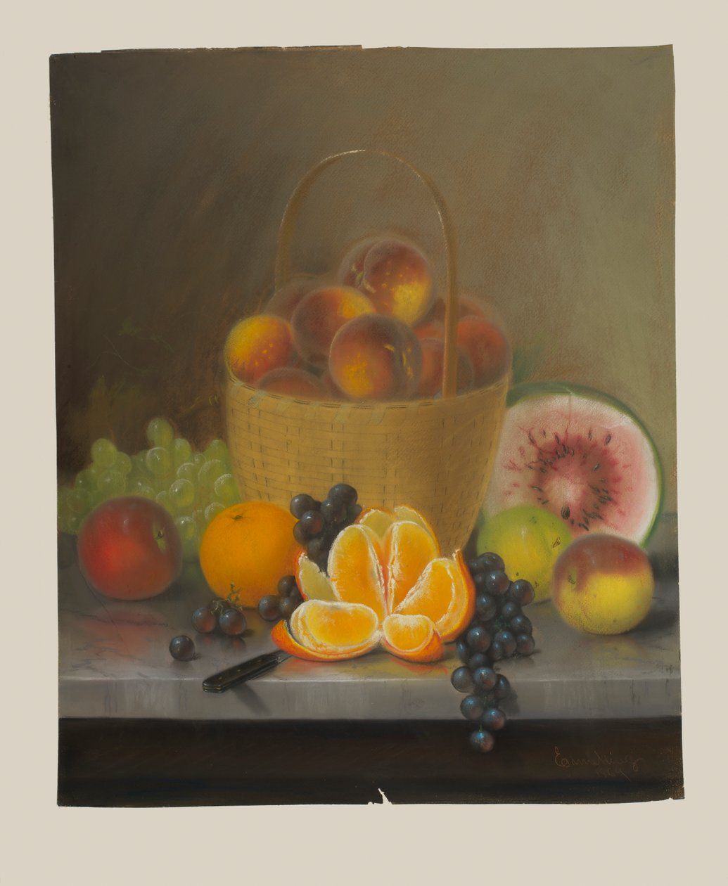 Martwa natura z owocami autorstwa John Joseph Enneking