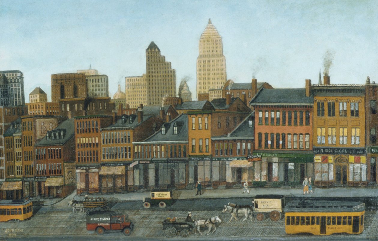 Z okna mojej pracowni, 1932 autorstwa John Kane