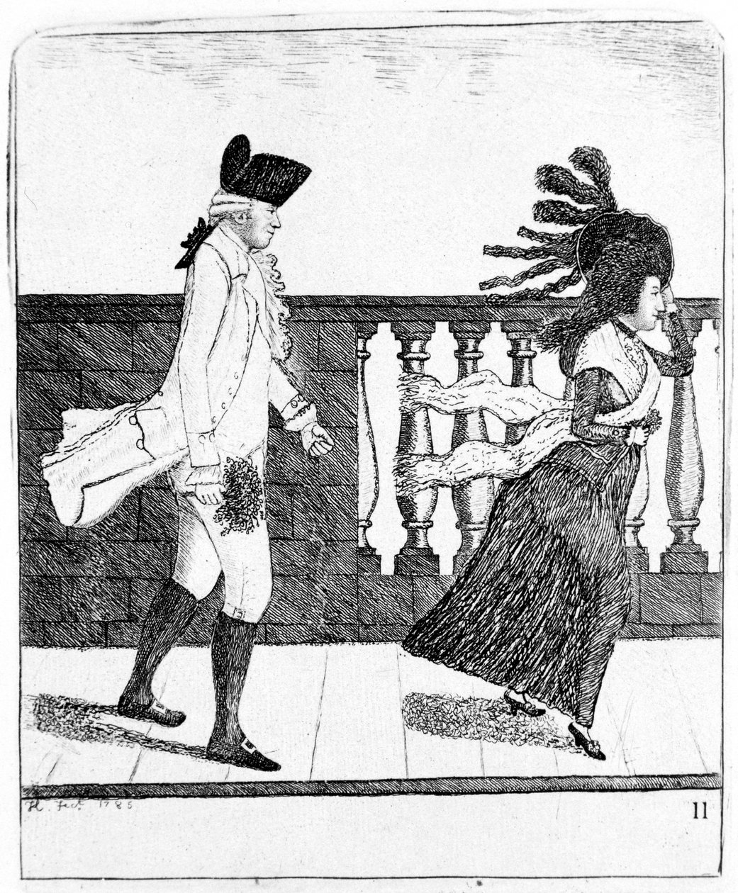 James Graham, szkocki znachor, 1795. autorstwa John Kay
