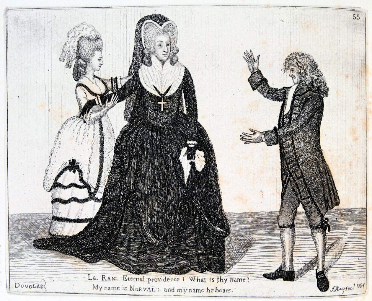 Sarah Siddons, angielska aktorka, 1784. autorstwa John Kay