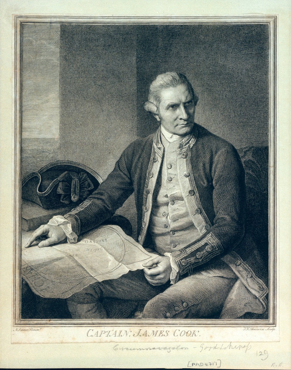 Kapitan James Cook (1728-1779) autorstwa John Keyse Sherwin