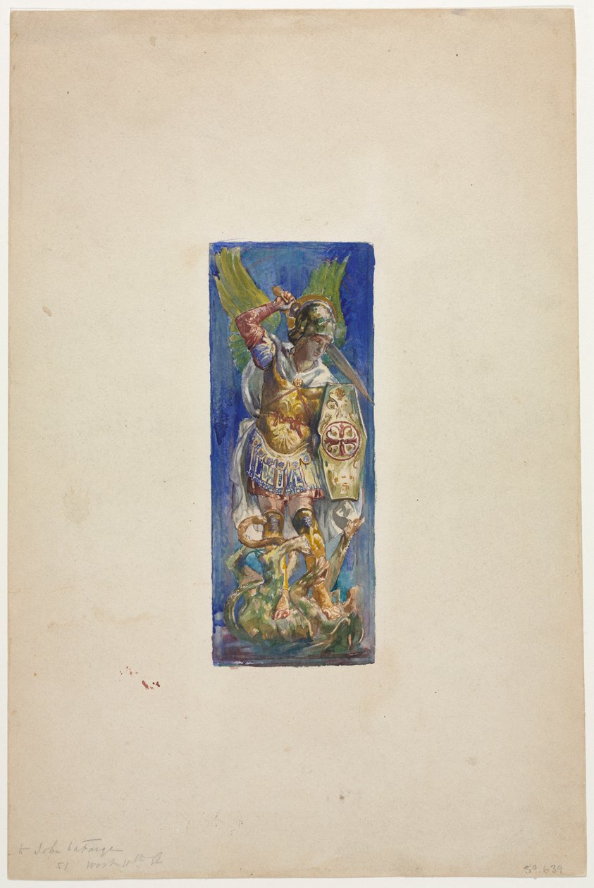 Projekt dla witraży. autorstwa John La Farge