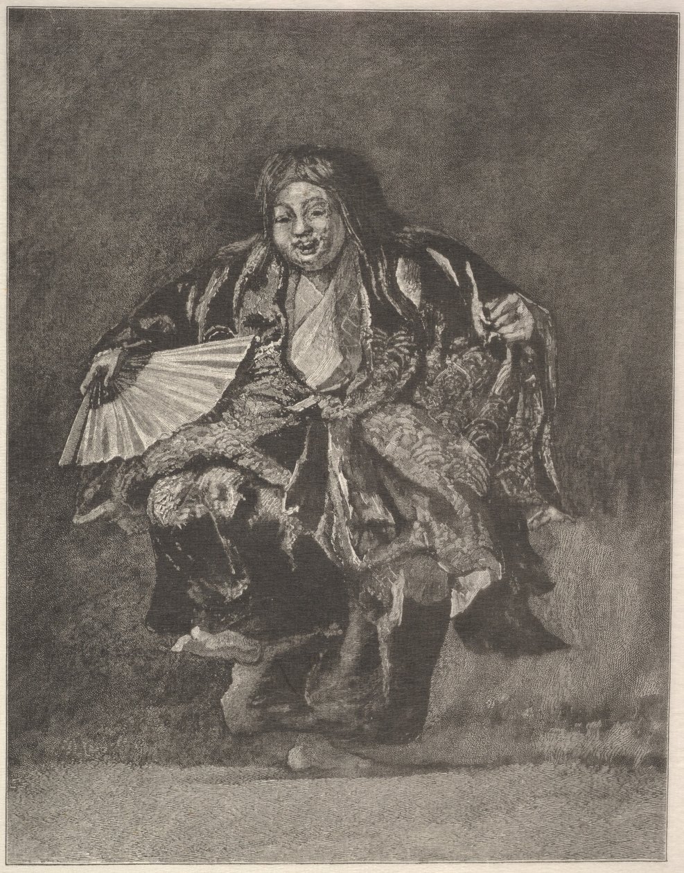 Tancerka Noh, ca. 1886. autorstwa John La Farge