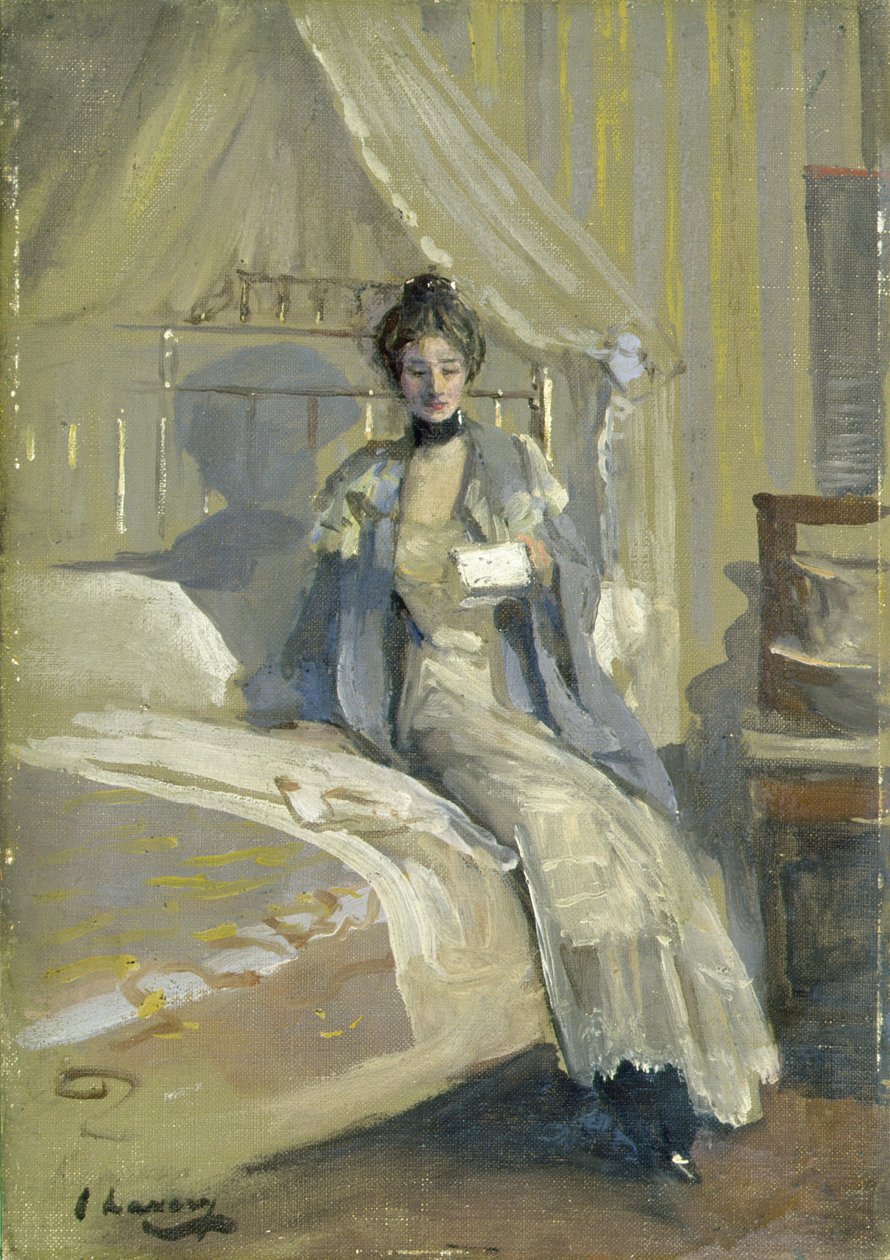 List (olej na płycie pilśniowej) autorstwa John Lavery