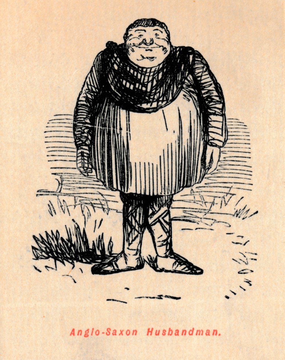Rolnik anglosaski, ok. 1860, ok. 1860 autorstwa John Leech