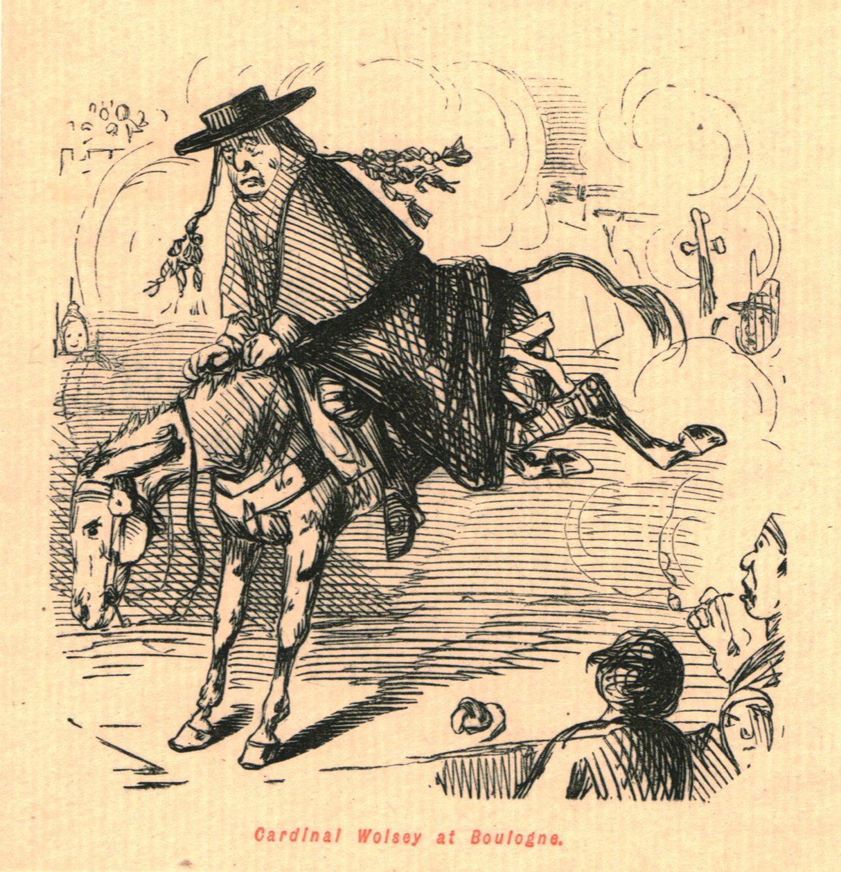 Kardynał Wolsey w Boulogne, 1897. autorstwa John Leech