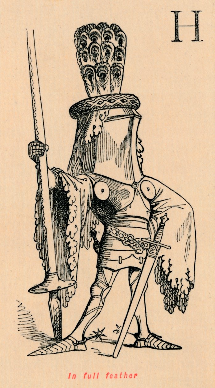 W pełnym piórku, c1860, c1860 autorstwa John Leech