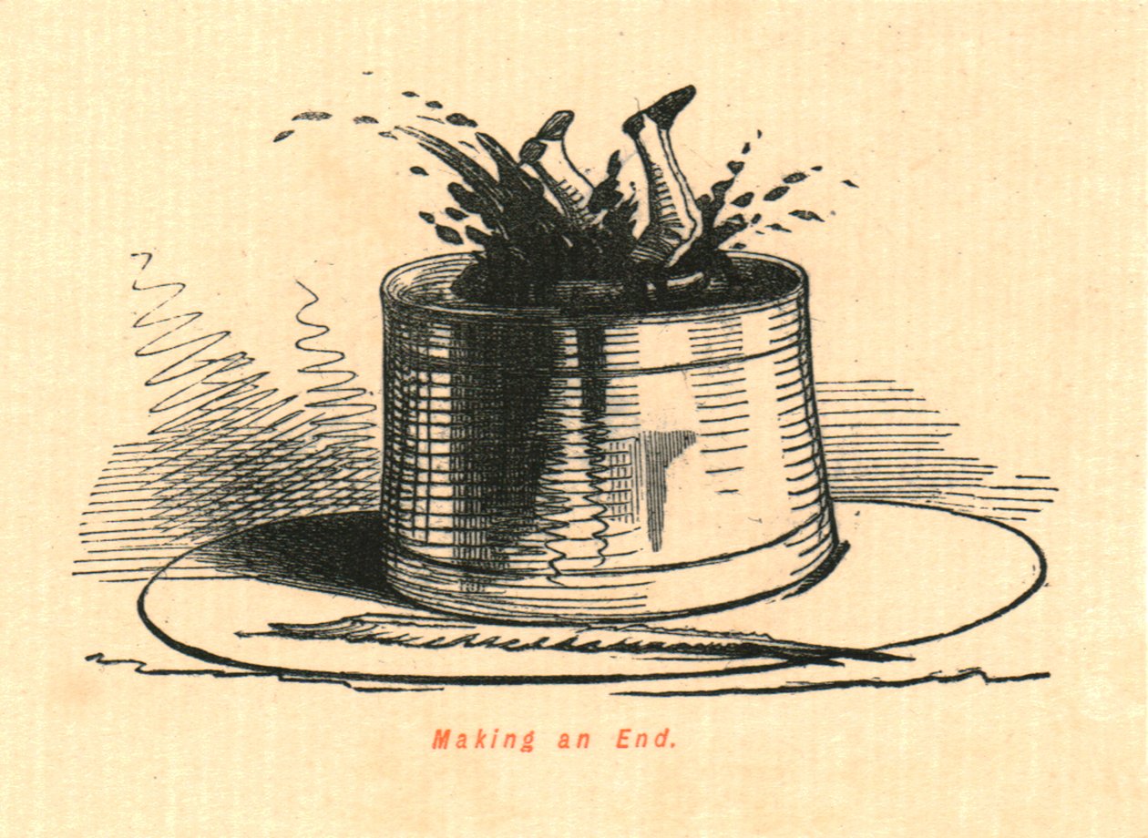 Robiąc koniec, 1897. autorstwa John Leech