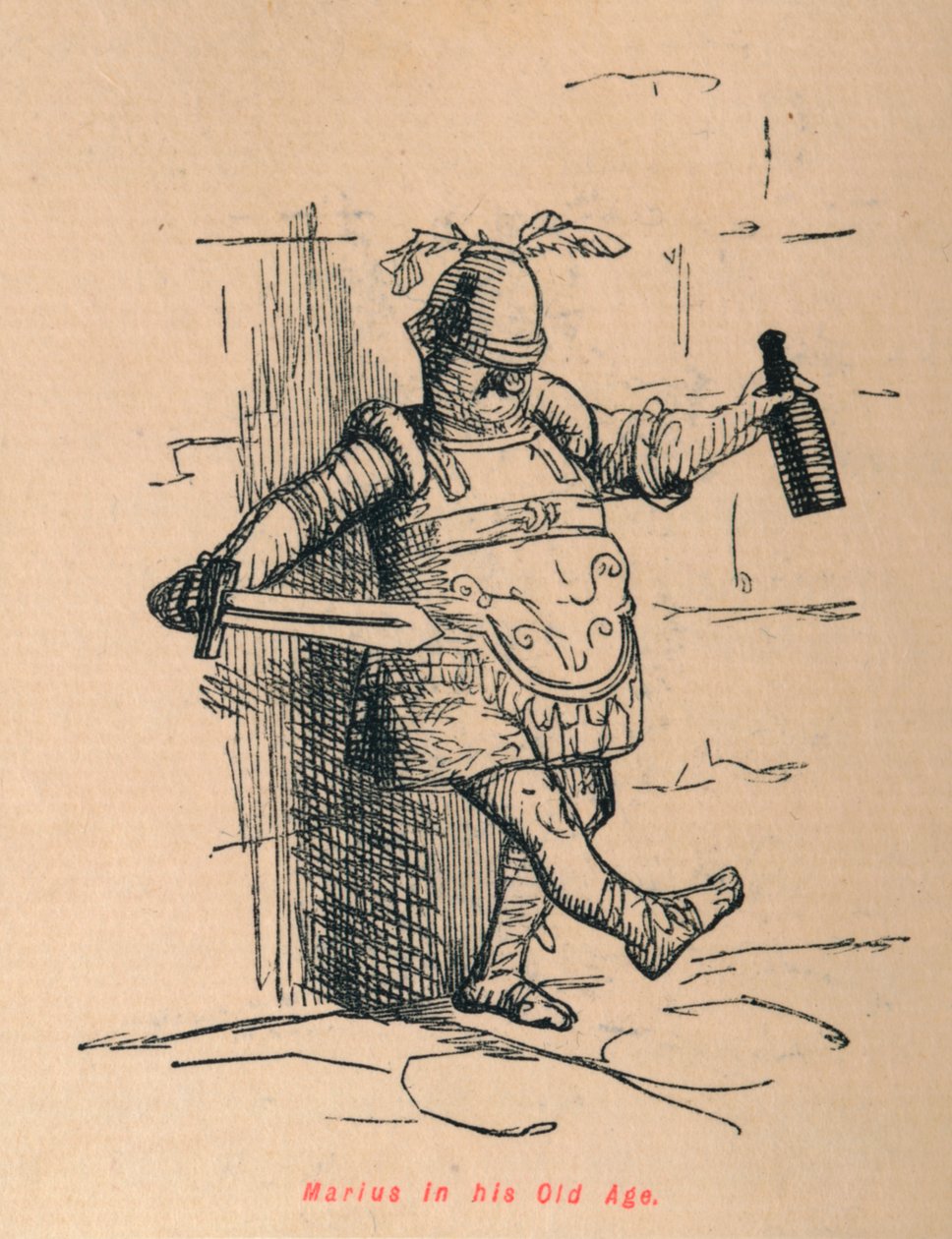 Marius na starość, 1852 autorstwa John Leech