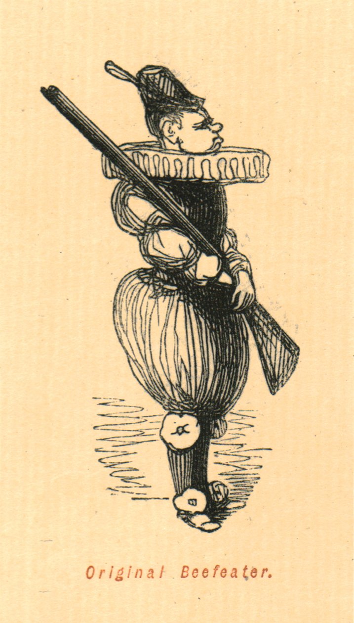 Oryginalny Beefeater, 1897. autorstwa John Leech