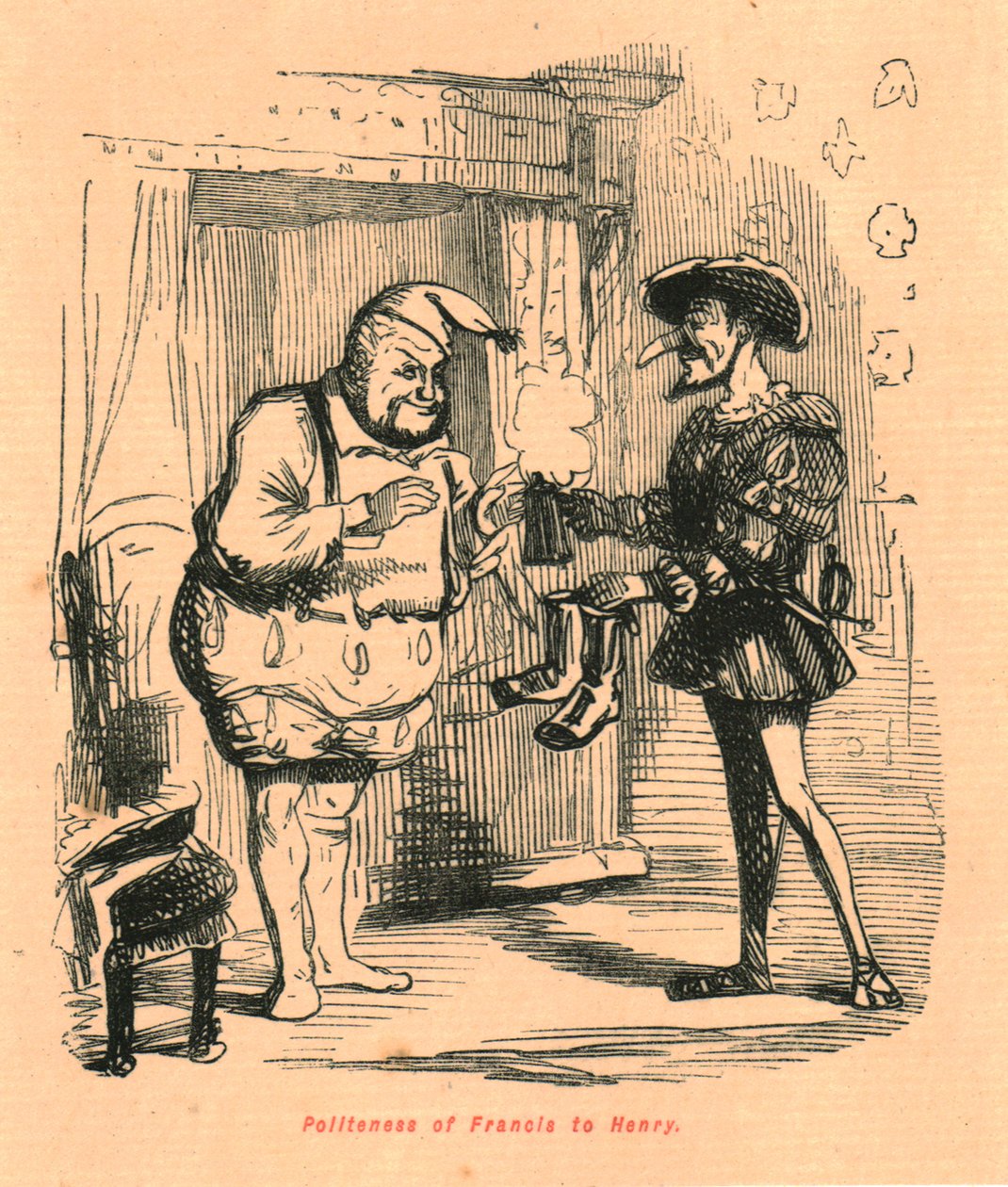 Uprzejmość Franciszka do Henryka, 1897. autorstwa John Leech
