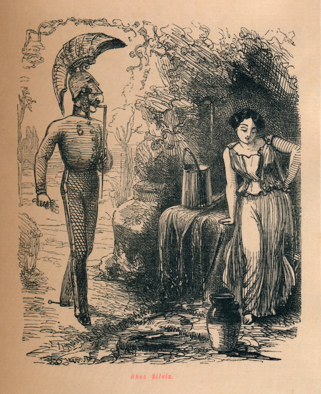 Rea Sylwia, 1852 r. autorstwa John Leech