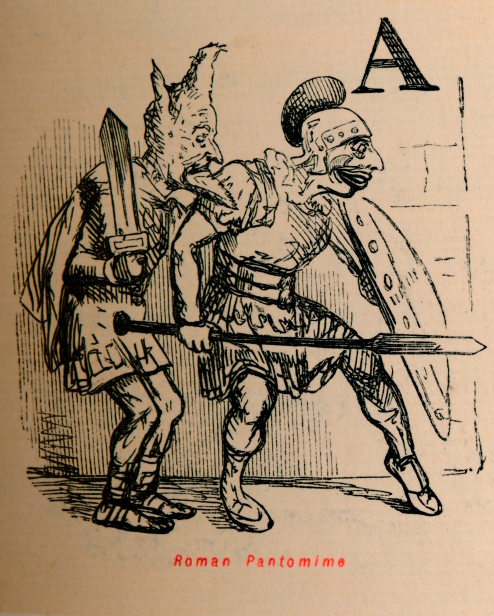 Powieść pantomima, 1852 autorstwa John Leech
