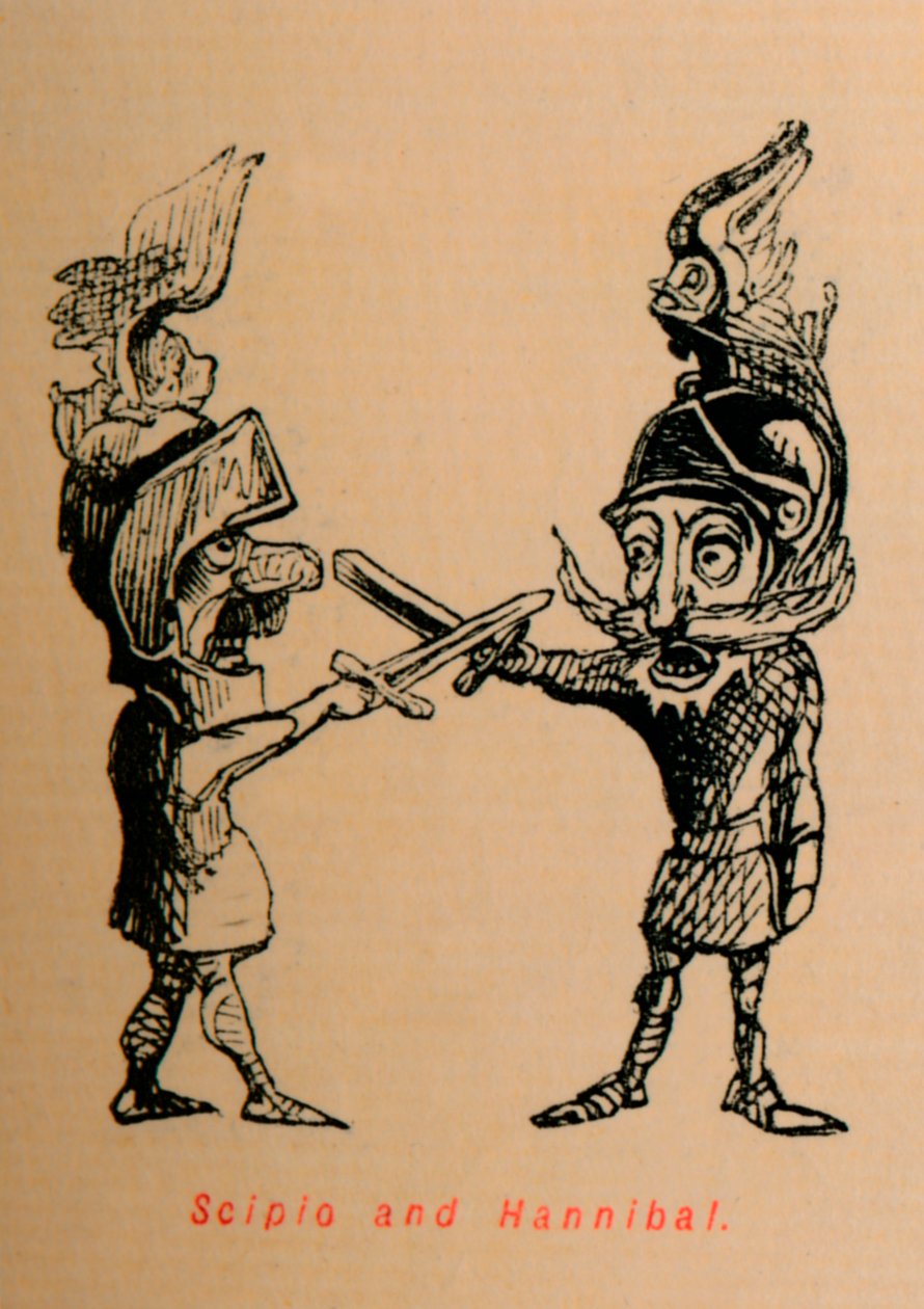 Scypion i Hannibal, 1852 autorstwa John Leech
