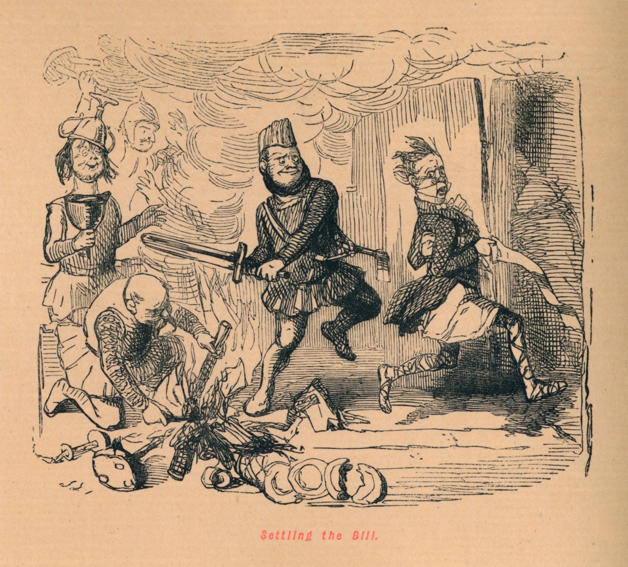 Rozliczenie rachunku, ok. 1860, ok. 1860 autorstwa John Leech
