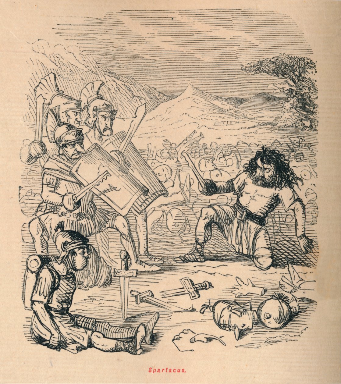 Spartakus, 1852 autorstwa John Leech