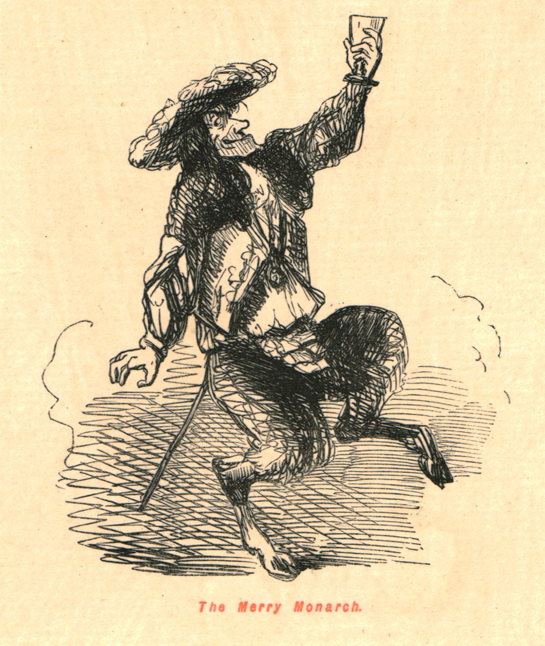 Wesoły monarcha, 1897. autorstwa John Leech