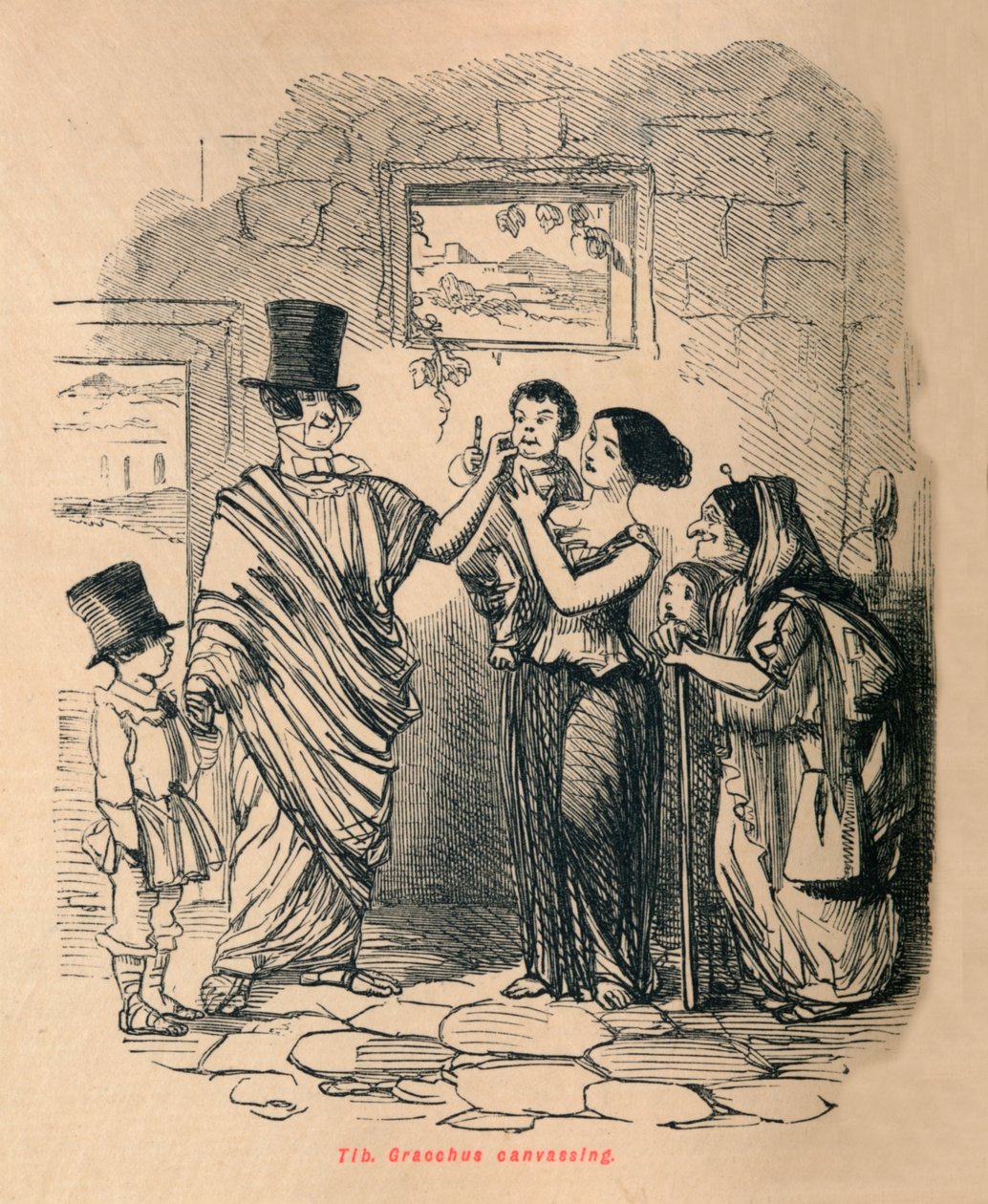 Tyb Grakchus agitacja, 1852 autorstwa John Leech
