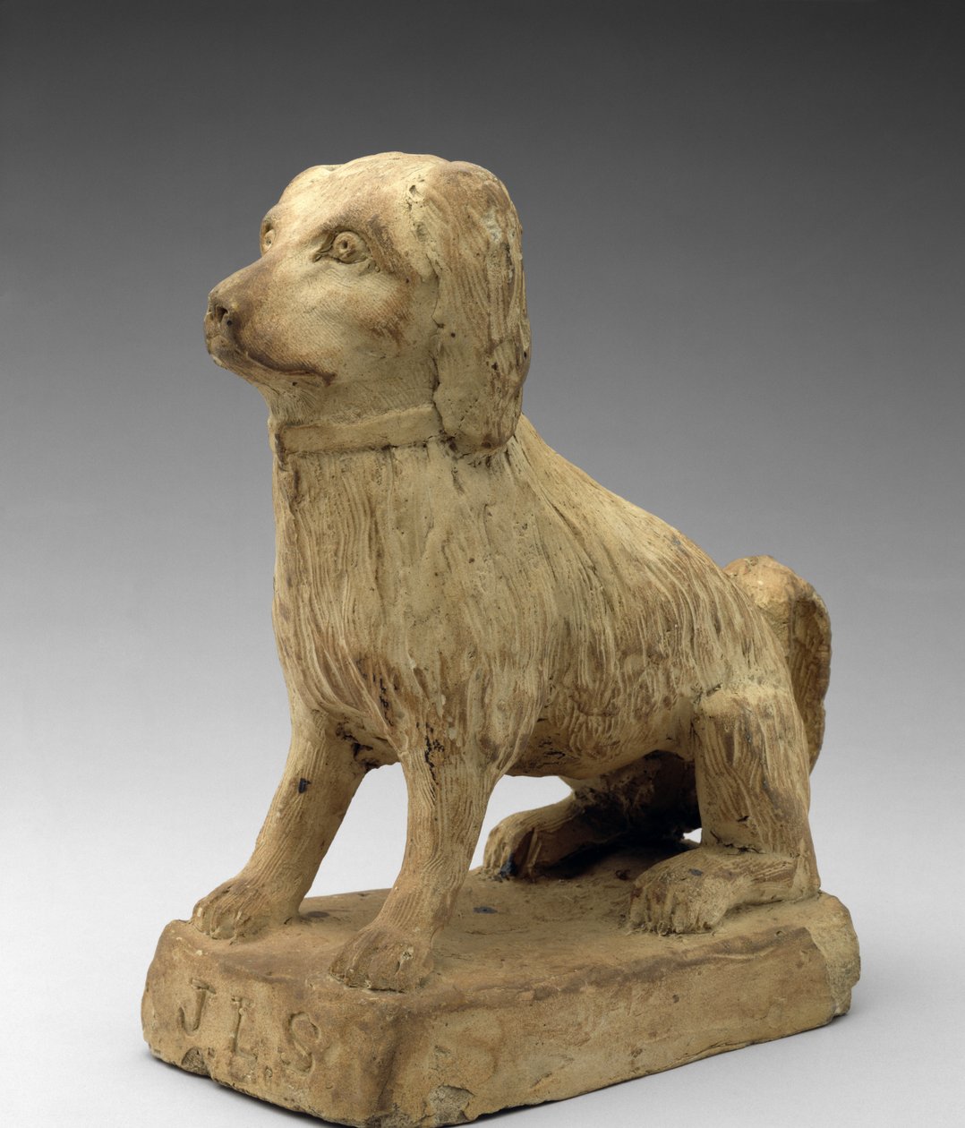 Spaniel, ok. 1870-1880 (kamionka) autorstwa John Lewis Stone