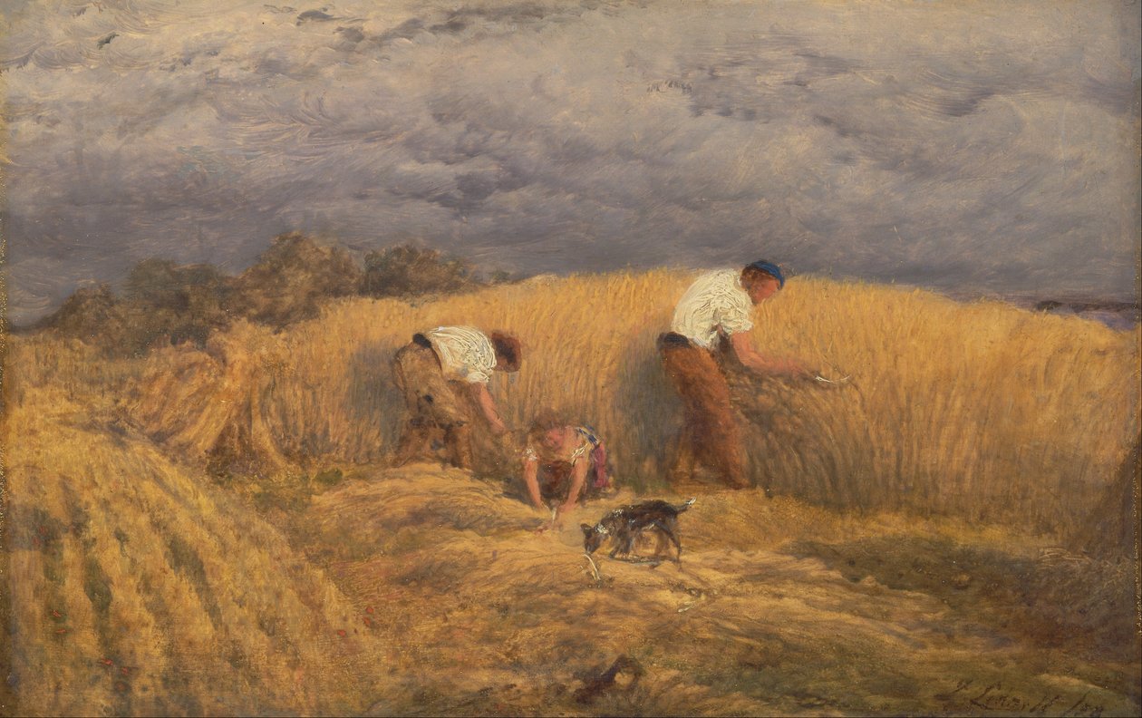 Skończone studium „żniwa” autorstwa John Linnell