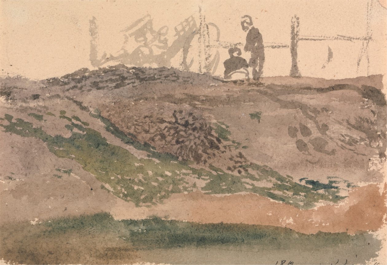 Liczby na banku, Kensington Gravel Pits autorstwa John Linnell