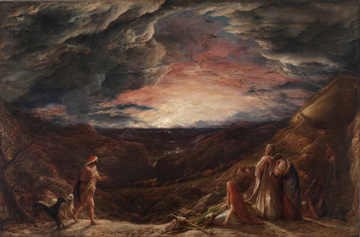 Noe: przeddzień potopu, 1848 autorstwa John Linnell