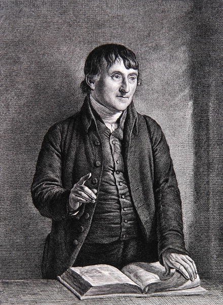 Portret Jamesa Uptona, c.1819 (grafika) autorstwa John Linnell