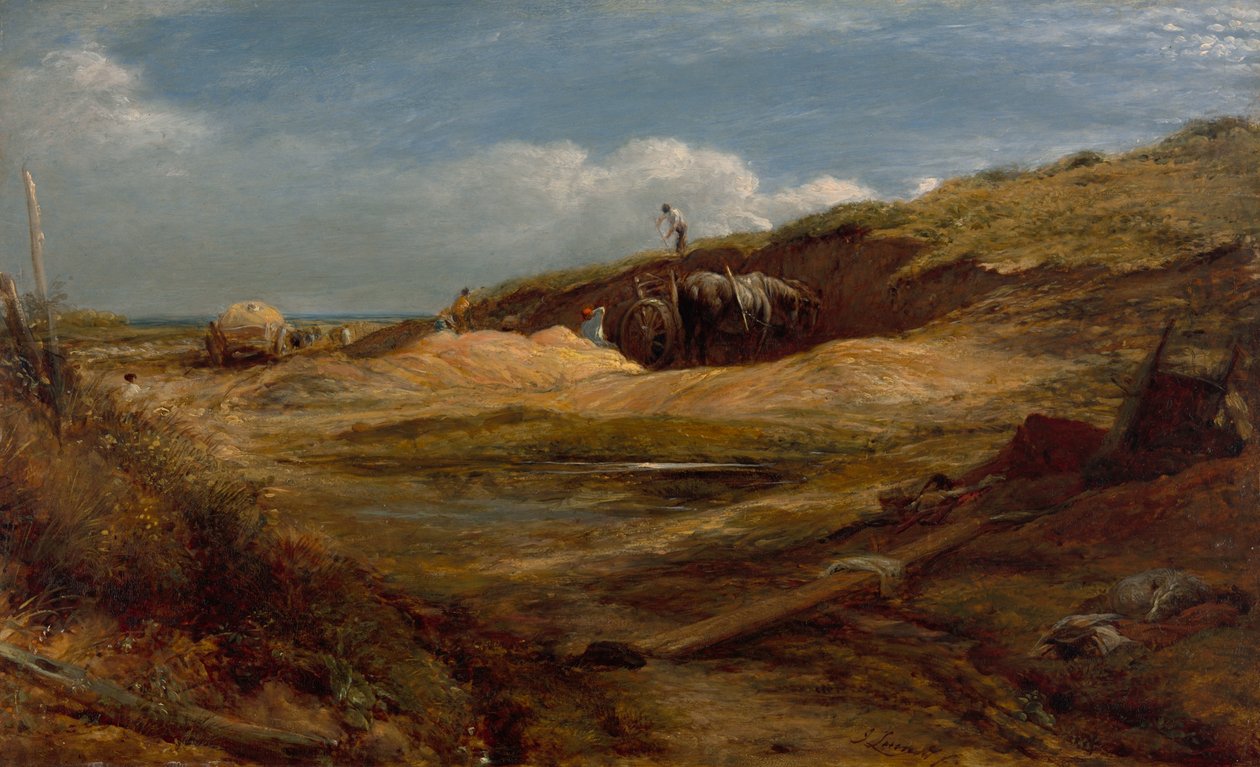 Piaskownice, Hampstead Heath autorstwa John Linnell