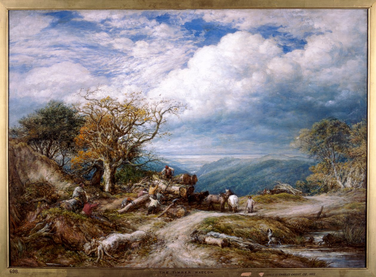 „Wagon drzewny”, 1872. autorstwa John Linnell