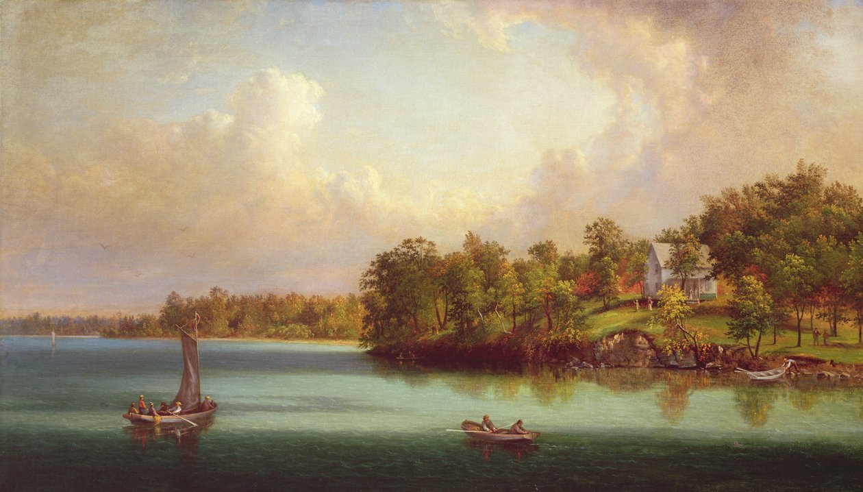 Letni dzień nad jeziorem, ok. 1880 r. autorstwa John Linton Chapman