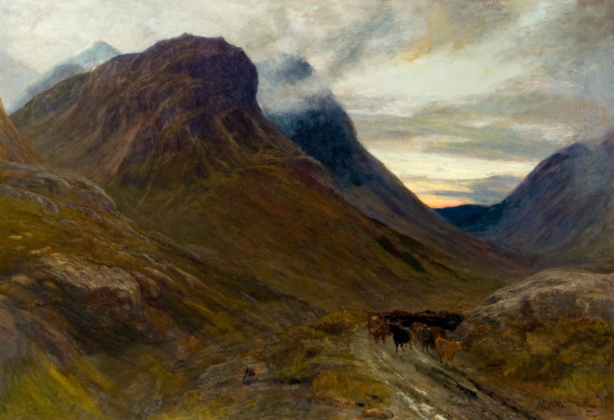 Glencoe, ok.1875 (olej na płótnie) autorstwa John MacWhirter