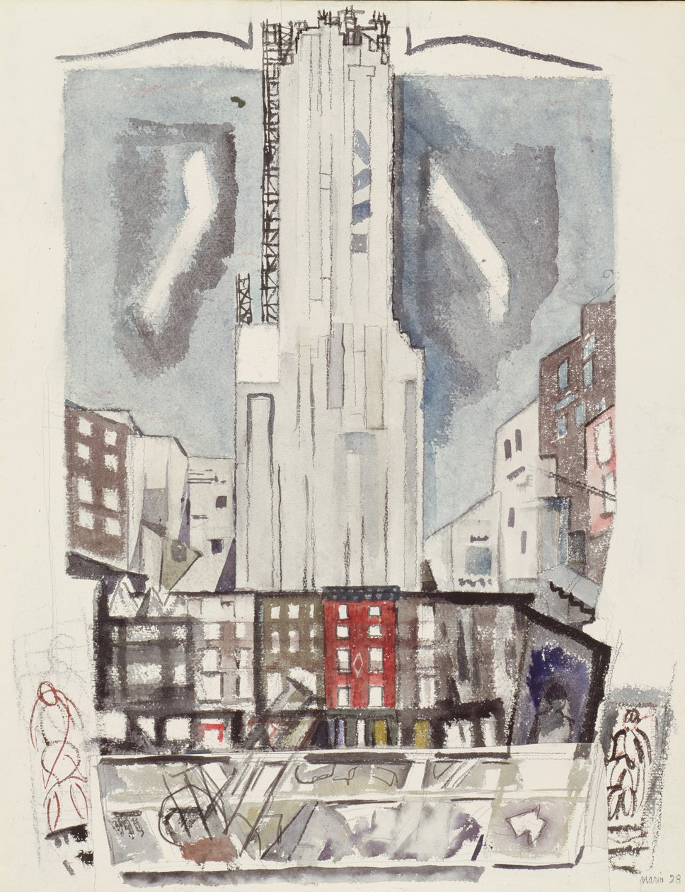 Midtown New York autorstwa John Marin