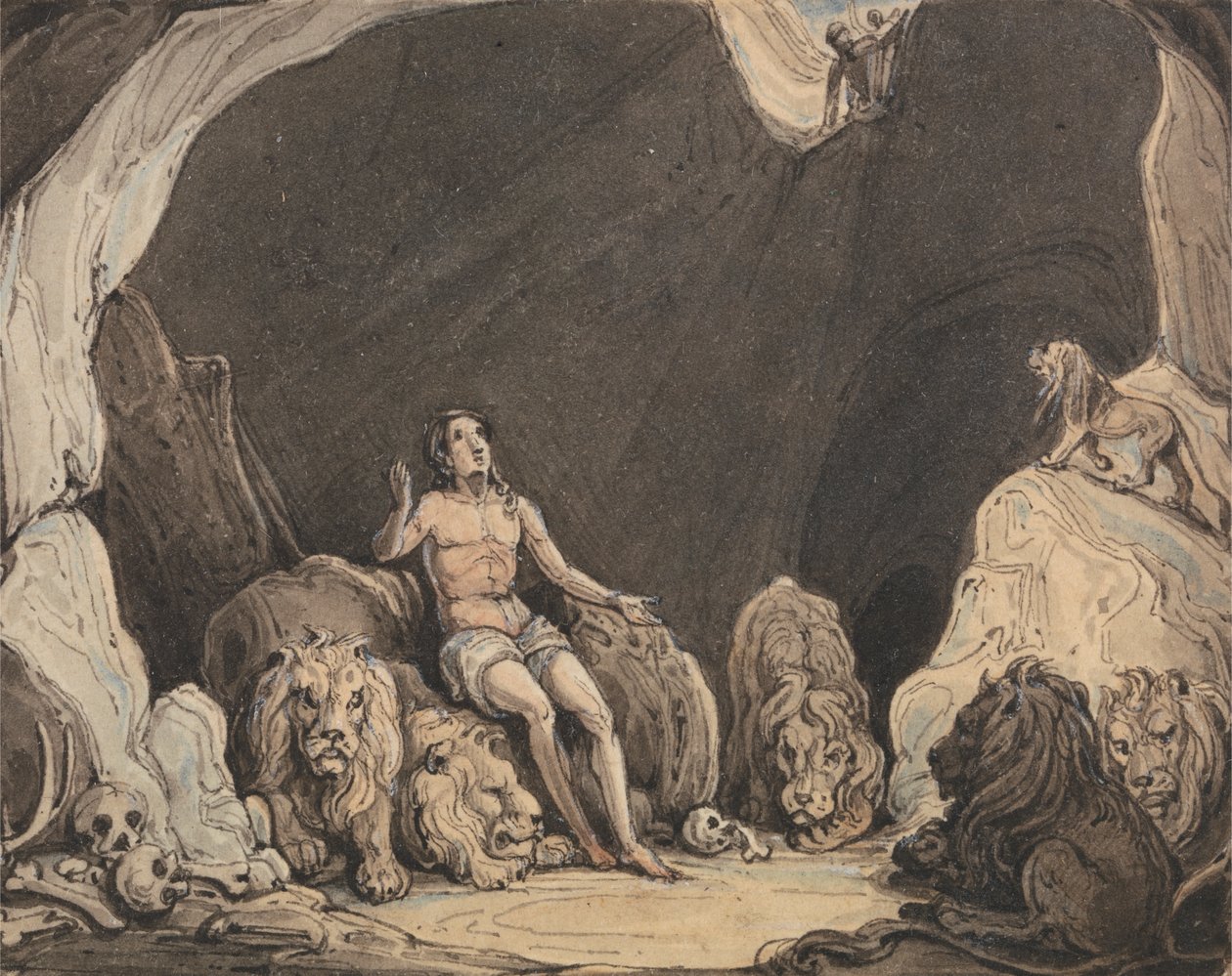 Daniela w jaskini lwów autorstwa John Martin