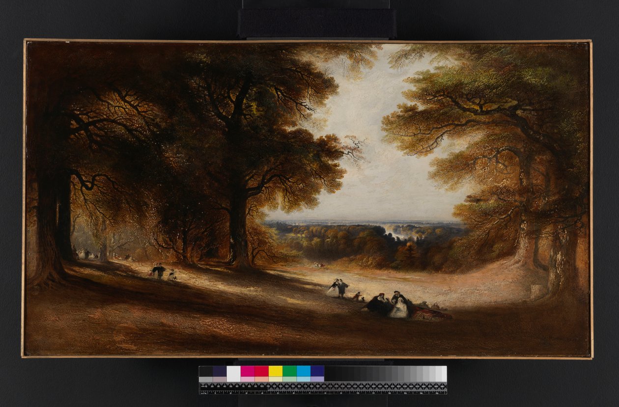 Krajobraz: Widok w Richmond Park, 1850 autorstwa John Martin