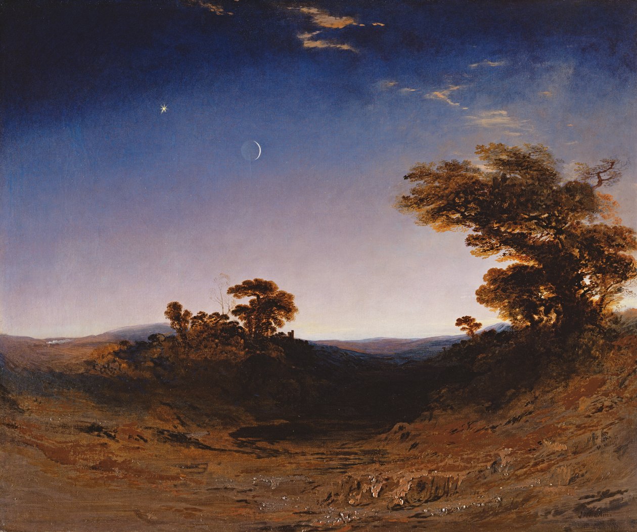 światło księżyca autorstwa John Martin